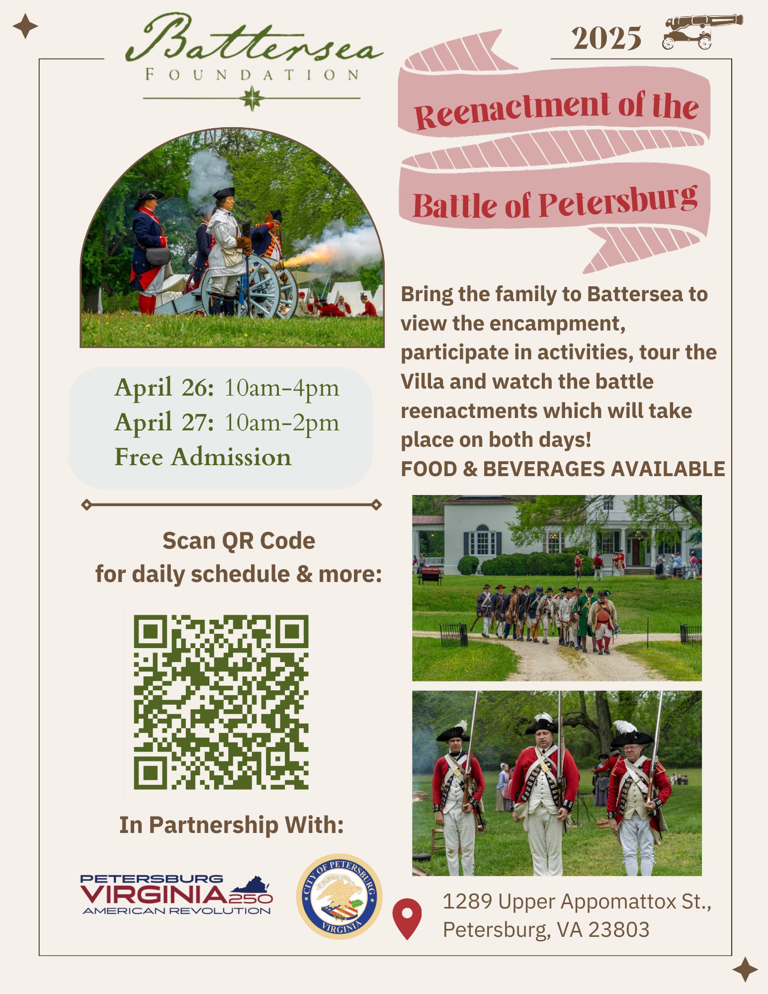 Revolutionary War Reenactment Weekend at Battersea